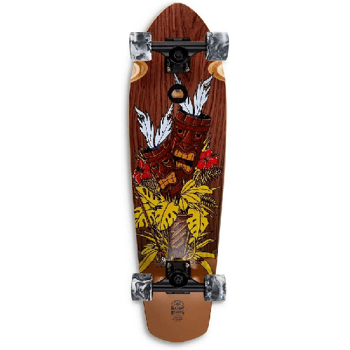 Cruiser Skateboard GHETTOBLASTER CRUISER TIKI TOTEM MOGANO 32" 9.125"