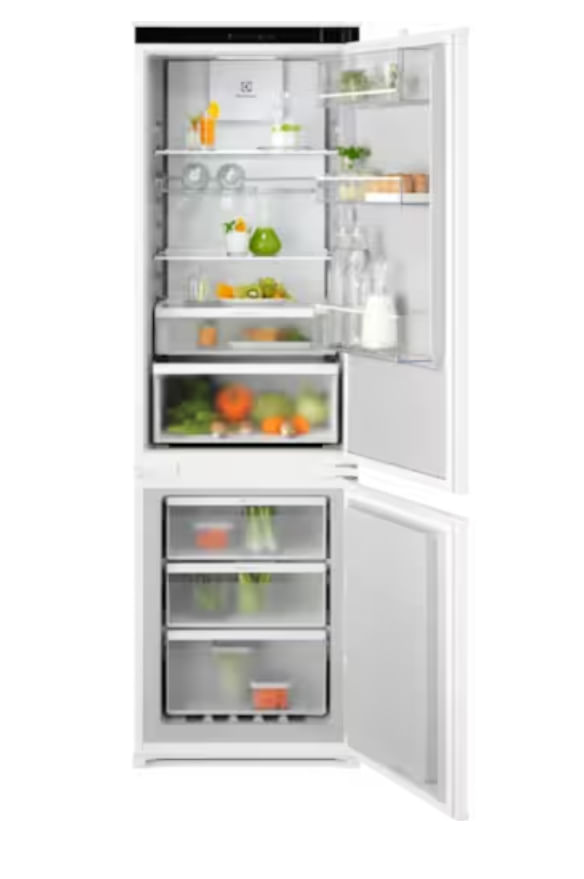 Electrolux ENT6ME18SX Frigorifero da Incasso Combinato 273 Litri Total NoFrost Twintech Traino Electrolux ENT6ME18SX frigorifero con congelatore Da in