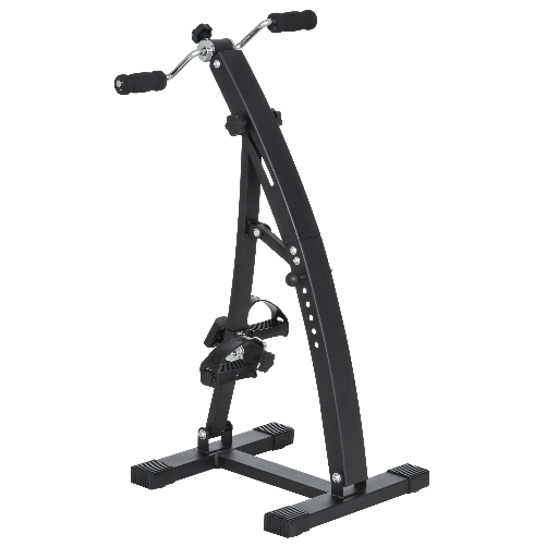 HOMCOM Pedaliera Braccia e Gambe da Divano o Poltrona con Schermo LED, Altezza e Intensità Regolabile, Nero, 40x42.5x100cm