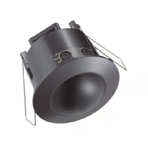 V-TAC Sensore di Movimento a Infrarossi 360° Montaggio a Incasso Colore Nero (Max 500W) IP20