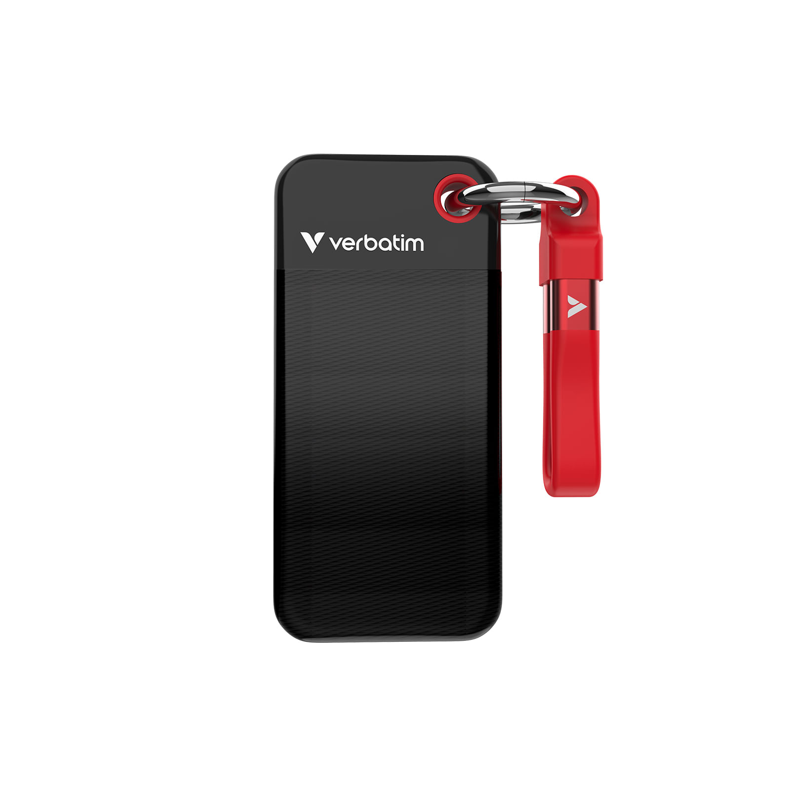 Verbatim Pocket SSD 1 TB USB tipo-C 3.2 Gen 2 (3.1 Gen 2) Nero, Rosso