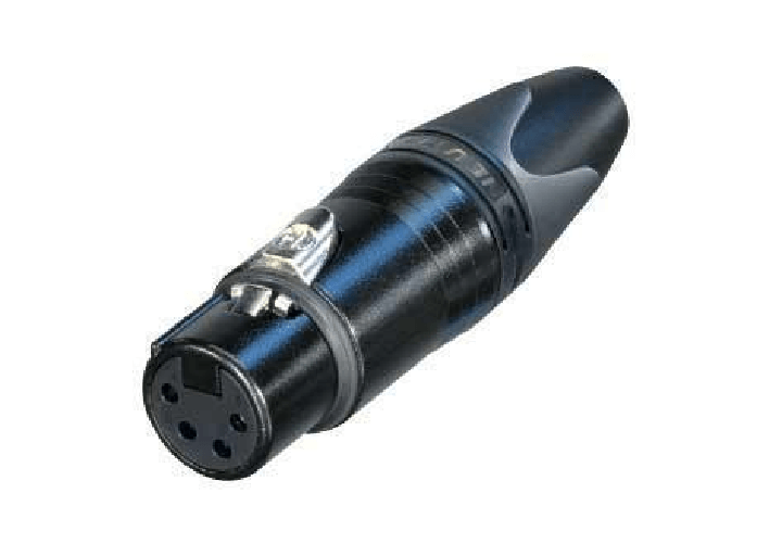 Neutrik NC4FXX-B cavo di collegamento XLR Nero