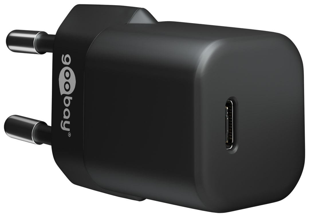Goobay Caricabatterie rapido USB-C PD (Power Delivery) Nano (30 W) Nero Nero - adatto per dispositivi con USB Goobay 59715 Caricabatterie per disposit