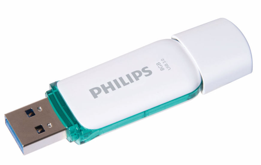 Philips FM08FD75B unitÃ flash USB 8 GB USB tipo A 3.2 Gen 1 (3.1 Gen 1) Turchese Bianco Philips FM08FD75B unità flash USB 8 GB USB tipo A 3.2 Gen 1 (