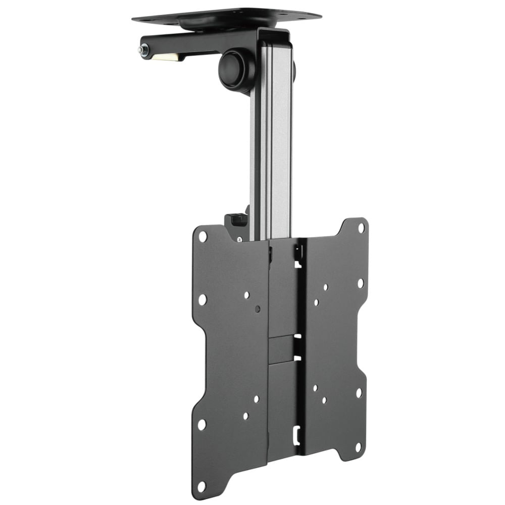 Techly Staffa TV da Soffitto Dritto e Inclinato per TV LED/LCD 17"-37" Nero