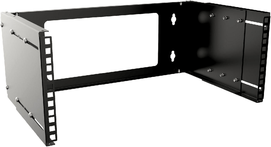 Lanview RAR205BL rack 4U Nero (19 4U Adjustable Depth Open - Frame Rack Wall Mount - Black - Warranty 60M) Lanview RAR205BL rack 4U Nero