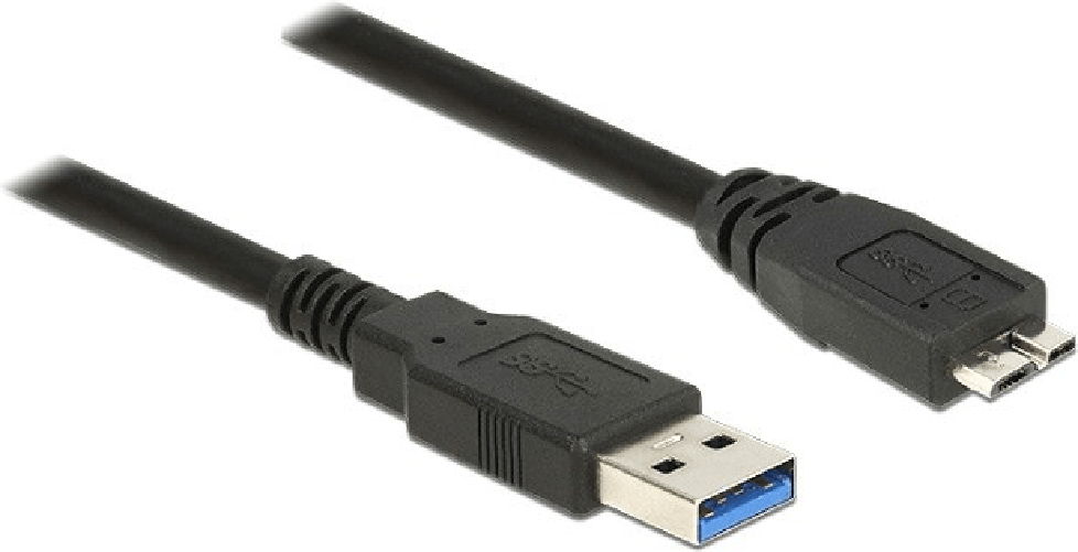 DeLOCK 85071 cavo USB USB 3.2 Gen 1 (3.1 Gen 1) 0,5 m USB A Micro-USB B Nero