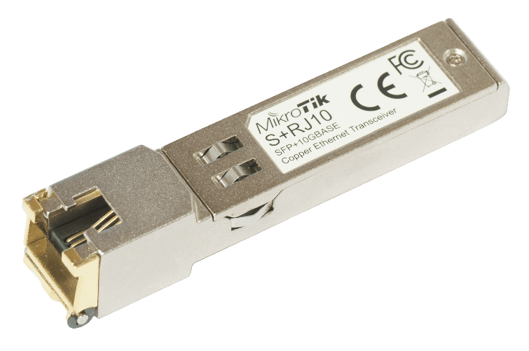 Mikrotik RJ45 SFP 10/100/1000M/2.5G/5G/10G copper moduleRMA-Abwicklung nur mit Approved-Ticket vom Hersteller mglich MikroTik RJ45 SFP 10/100/1000M/2