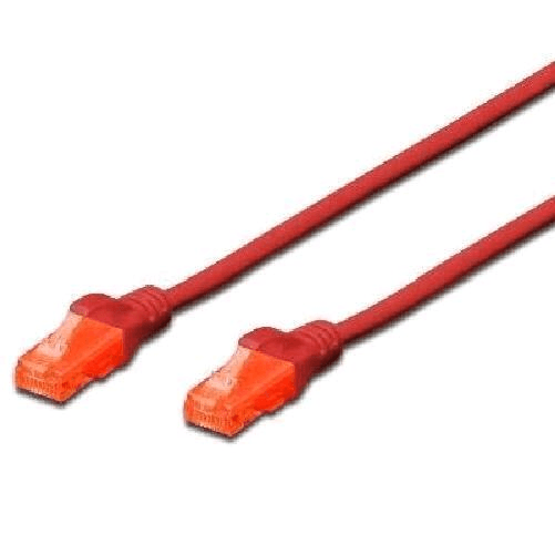 Digitus CAVO RETE DIGITUS CAT. 6 UTP NON SCHERMATO LSZH ROSSO 5mt Digitus Cavo patch U/UTP CAT - LSZH
