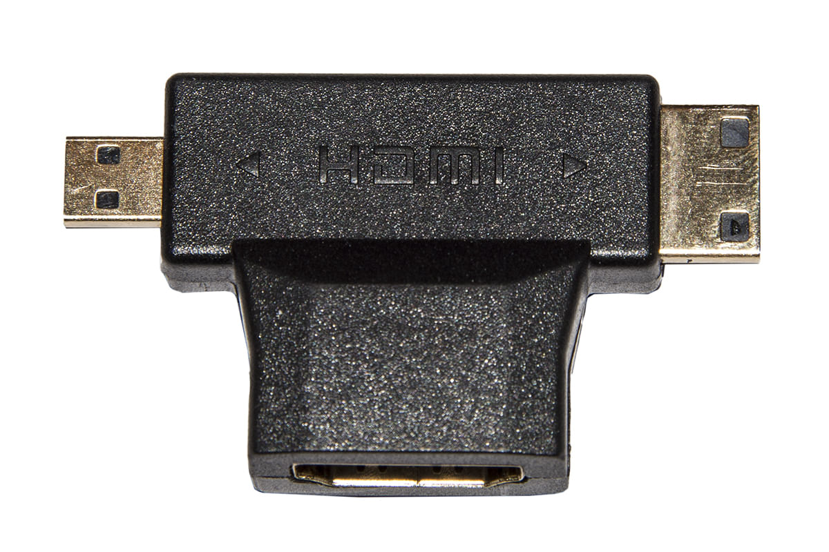 Link Accessori LKADAT57 adattatore per inversione del genere dei cavi HDMI A Micro-HDMI, Mini-HDMI Nero