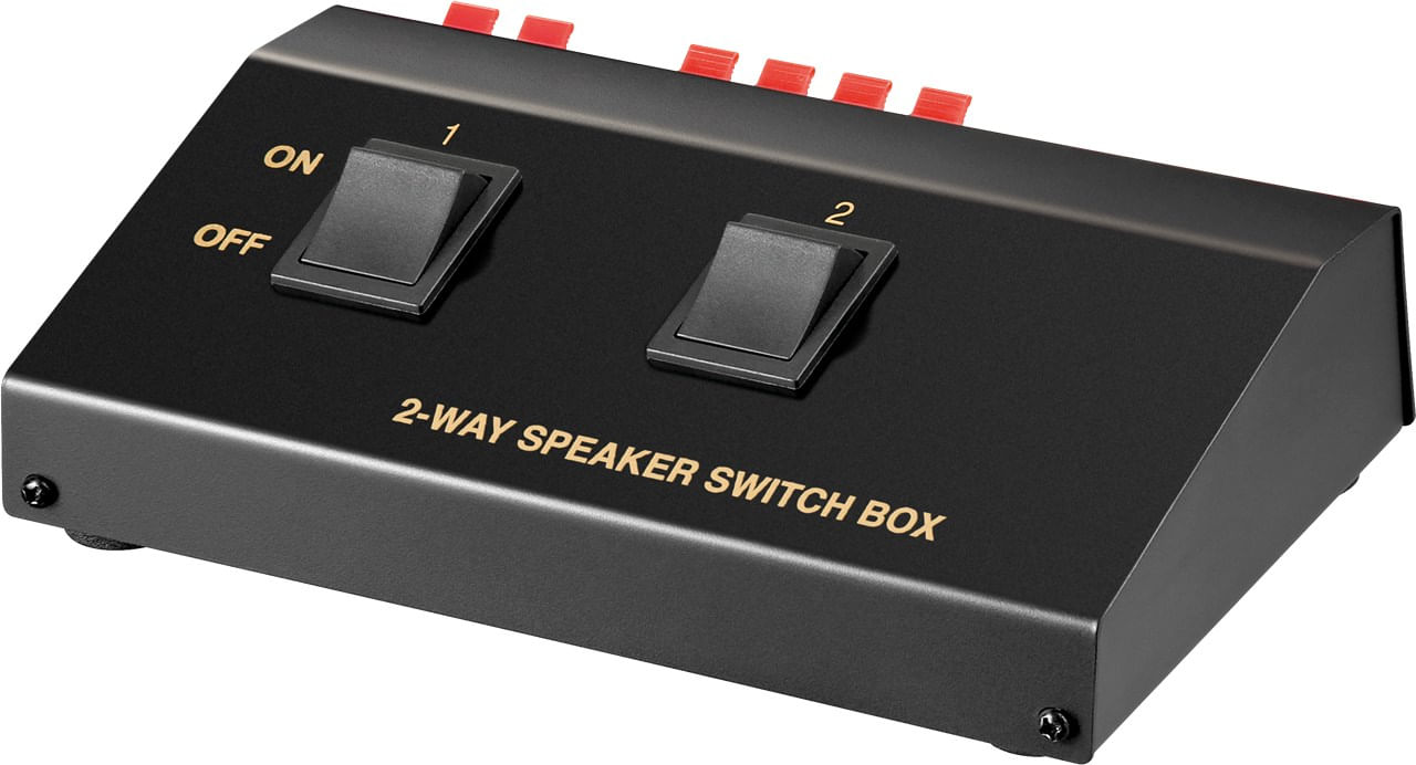 Goobay 60928 commutatore audio Nero