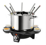 Unold Esge UNOLD FONDUE-Ã LÃ GANCE - Fondue-Topf / Elektro-Wok - 1.5 Liter - Schwarz / Silber (48645) Unold 48645 fondue, gourmet & wok 1,5 L 8 person