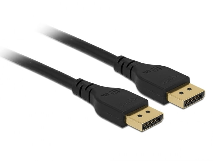 Delock Cavo DisplayPort 8K 60Hz 5m senza funzione snap-in DeLOCK Cavo DisplayPort 1.2 4K 60 Hz 5 m privo di fermo