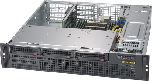 Supermicro CSE-825MBTQC-R802WB - Rack - Server - Nero - 2U - HDD - LAN - Alimentazione - Sistema Supermicro CSE-825MBTQC-R802WB computer case Supporto
