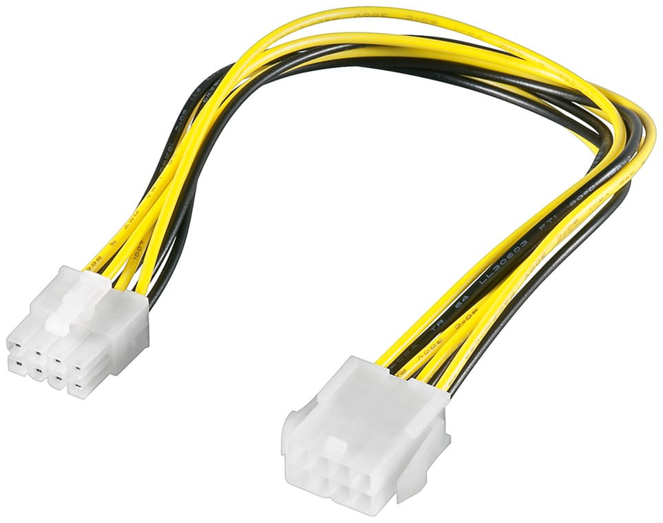 Nessun Brand EWENT CAVO PROLUNGA ALIMENTAZIONE INTERNA 8PIN CC-180203-003-N-B Goobay 51361 cavo di alimentazione interno 0,28 m