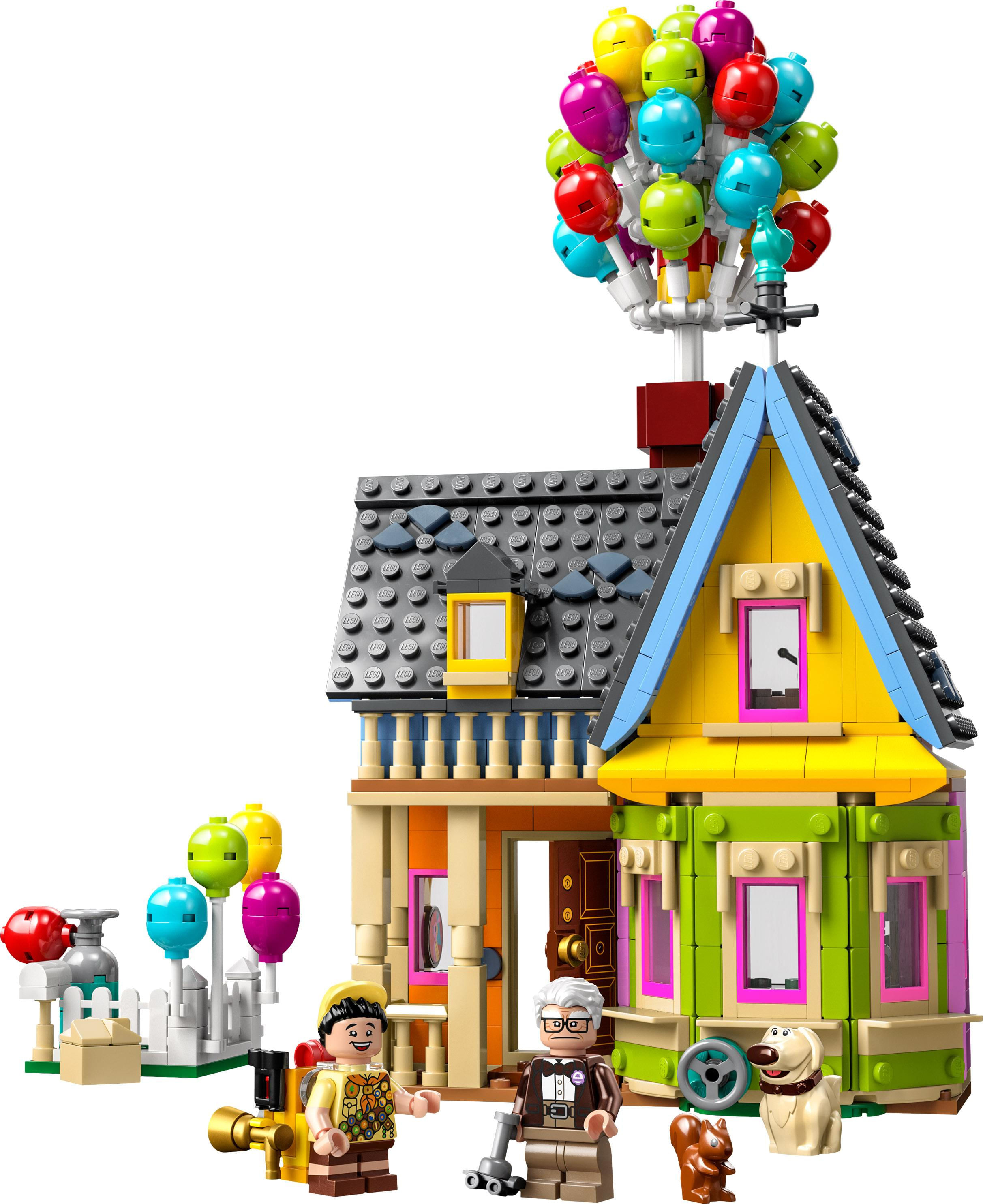 LEGO Disney e Pixar 43217 Casa di “Up”, Modellino con Palloncini e Figure di Carl, Russell e Dug LEGO Casa di “Up”