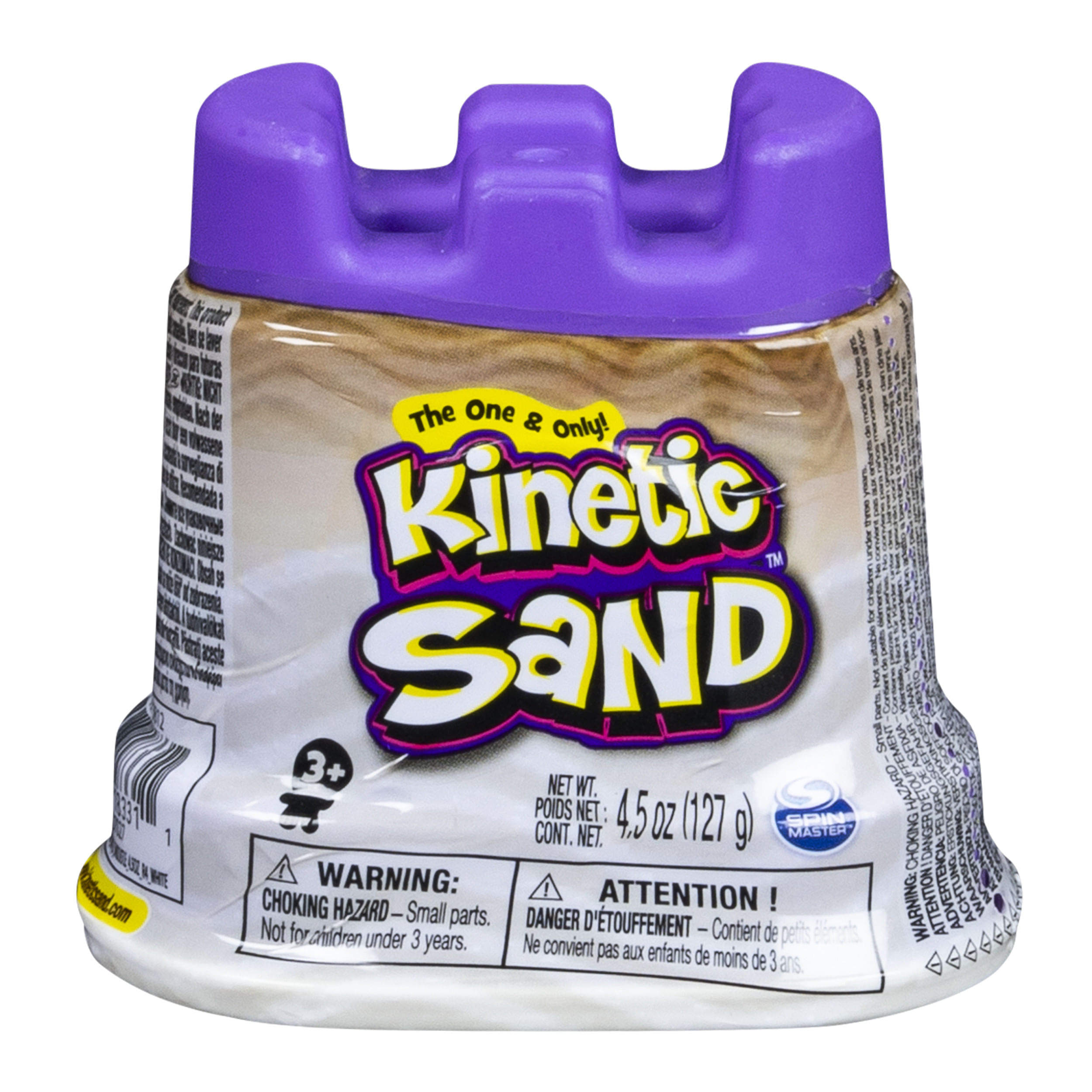 Spin Master Kinetic Sand , Mini Castello con 130g di Sabbia Cinetica, colore a sorpresa, per bambini dai 3 anni in su Kinetic Sand , Mini Castello con