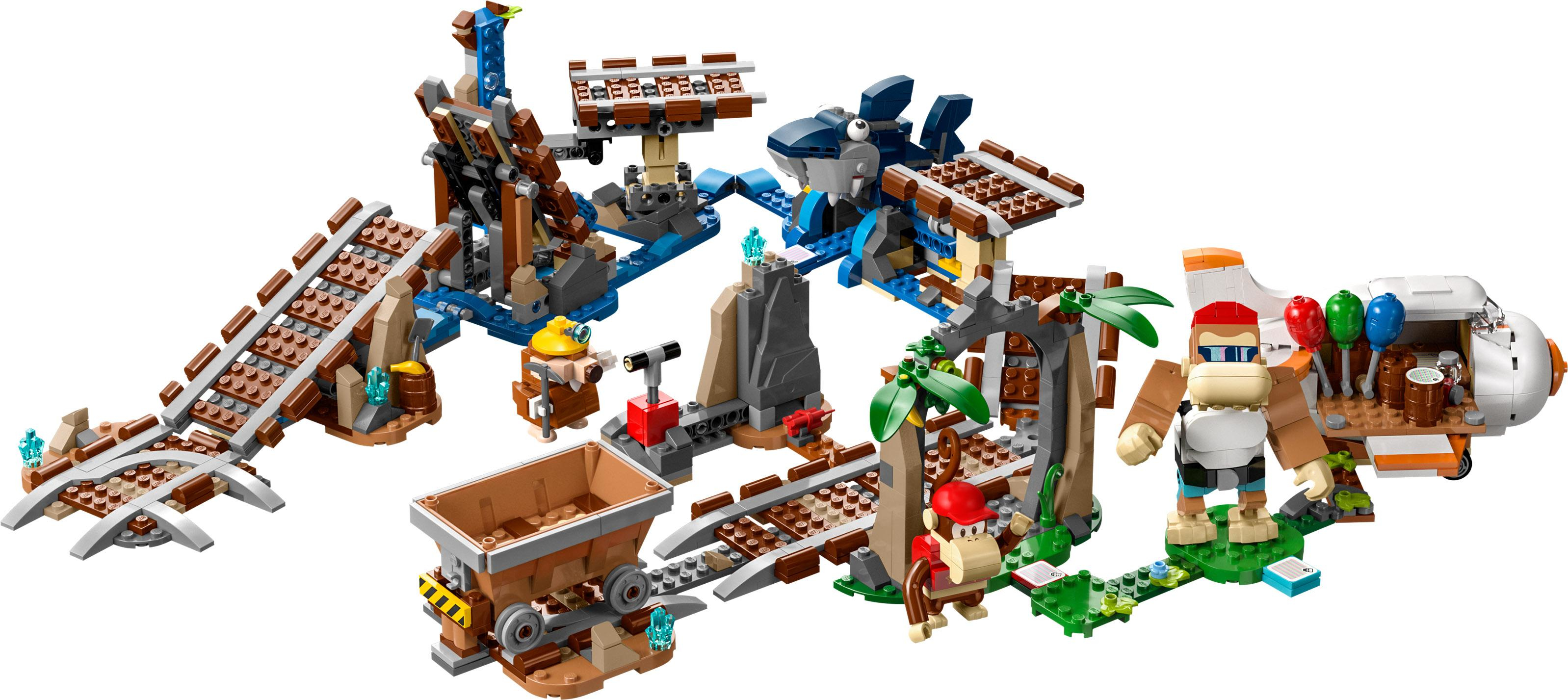 LEGO Super Mario 71425 Pack di Espansione Corsa nella Miniera di Diddy Kong, Livello con Percorso LEGO Pack di espansione Corsa nella miniera di Diddy
