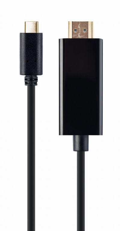 CableXpert Adattatore maschio da USB-C a HDMI 4K 60Hz 2m A-CM-HDMIM-02 Gembird A-CM-HDMIM-02 cavo HDMI 2 m HDMI Type C (Mini) Nero