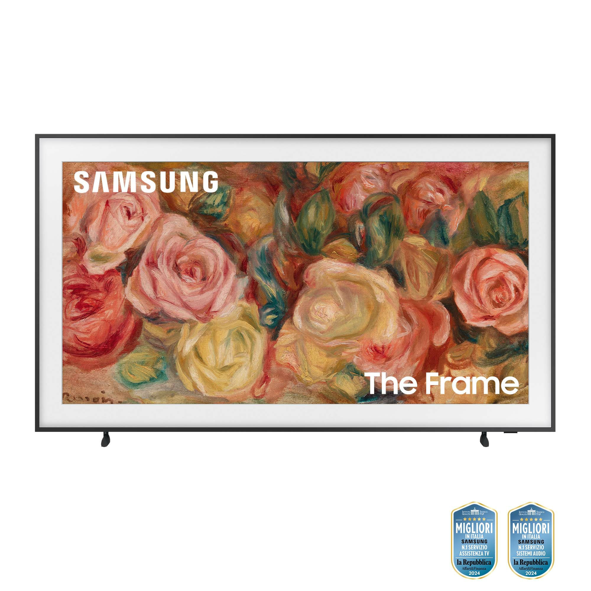 Samsung TV QLED 4K 65” QE65LS03DAUXZT Smart TV Wi-Fi Black 2024, Matte Display, Processore Quantum 4K, Modern Frame Design, Dolby Atmos