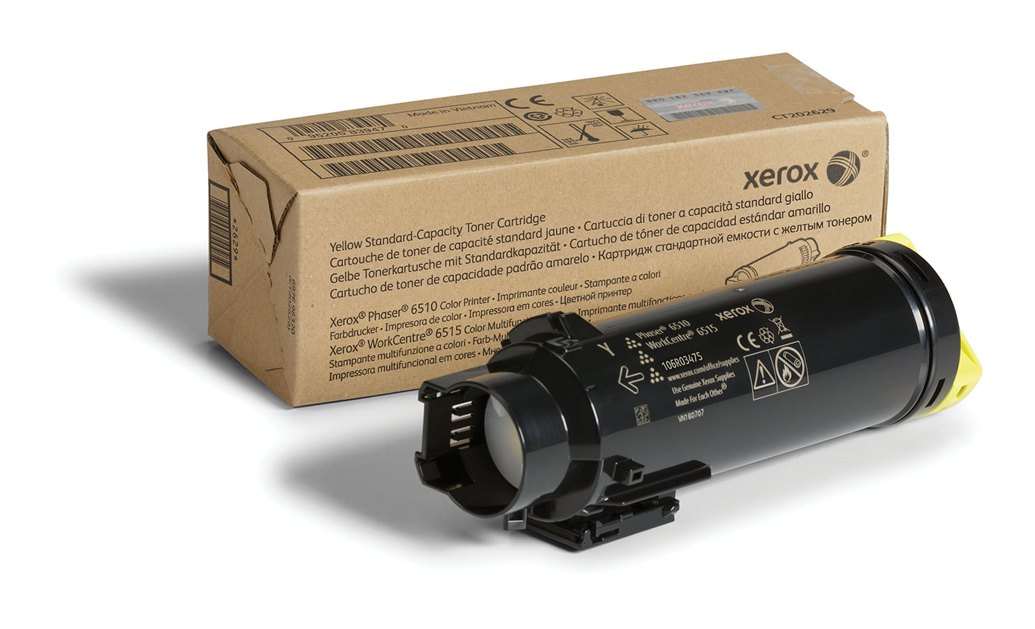 Xerox Cartuccia toner Giallo a Capacità standard da 1000 Pagine per Phaser 6510, WorkCentre 6515 (106R03475)
