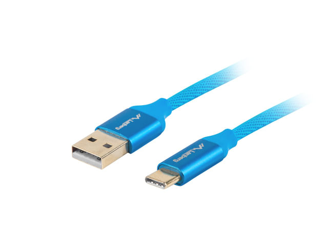 Lanberg CA-USBO-22CU-0010-BL cavo USB USB 2.0 1 m USB C USB A Blu