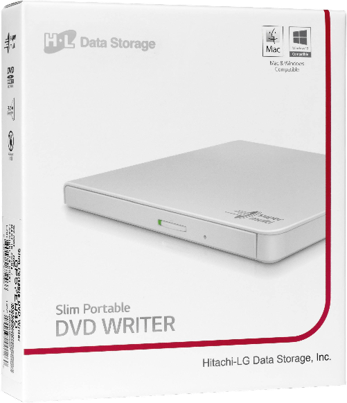 Lg HITACHI LG MASTERIZZATORE DVD ESTERNO BIANCO USB 2.0 GP57EW40 LG GP57EW40 lettore di disco ottico DVD Super Multi DL Bianco