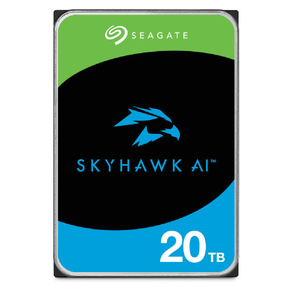 Seagate SkyHawk AI 20 TB disco rigido interno 12 TB 7200 Giri/min 256 MB 3.5" Serial ATA III Seagate SkyHawk AI 20 TB disco rigido interno 12 TB 7200
