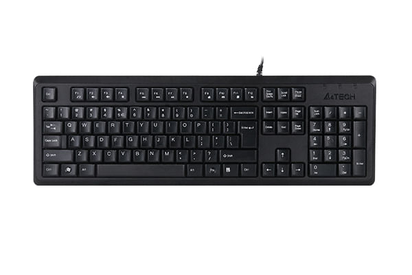 A4tech Tastiera A4 Tech KR-92 Nero Monocromatica Inglese QWERTY A4Tech KR-92 tastiera Universale USB QWERTY Inglese Nero
