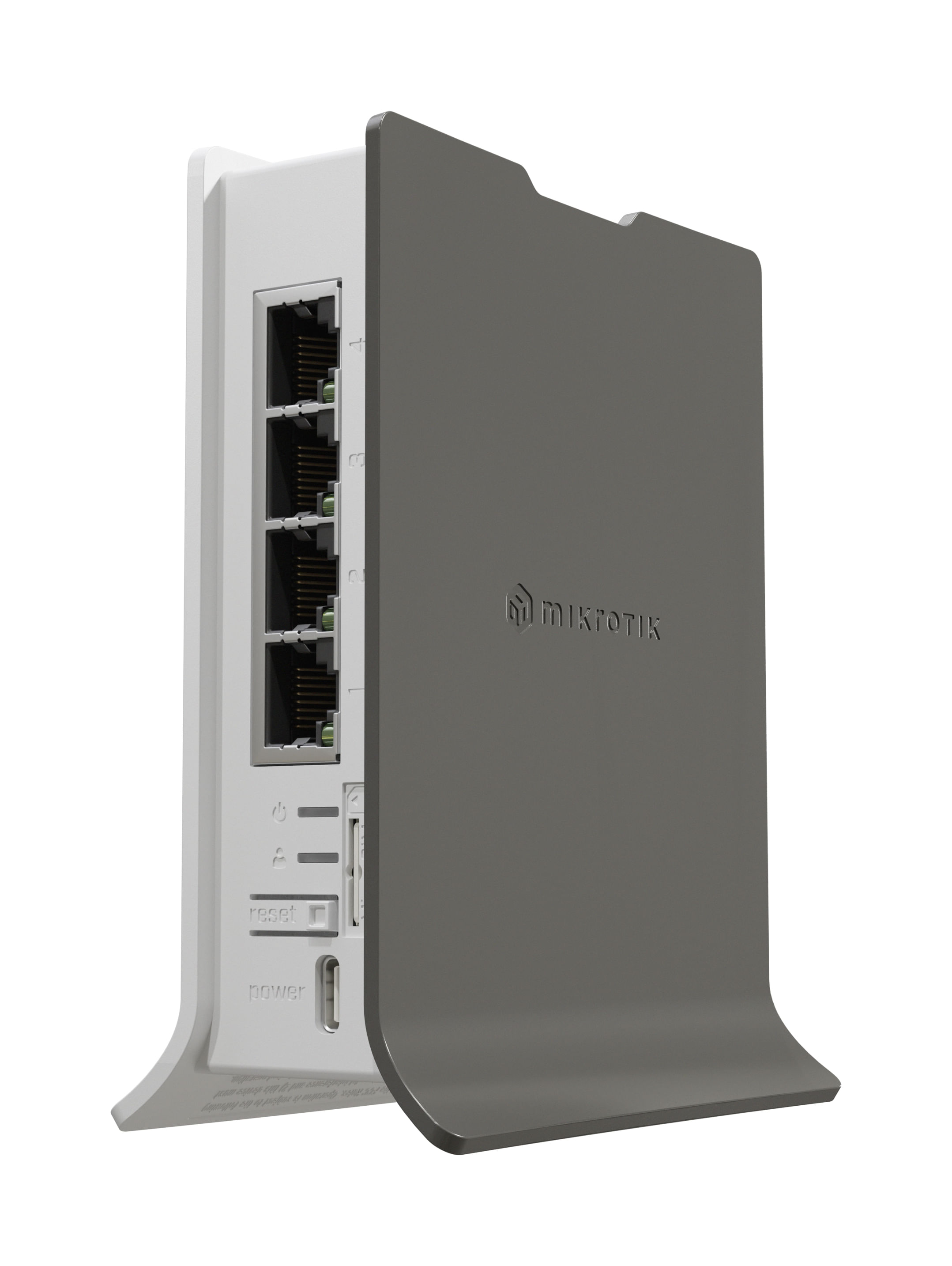 Mikrotik hAP ax lite LTE6 router wireless Gigabit Ethernet Banda singola (2.4 GHz) Grigio, Bianco