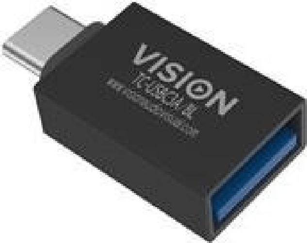 Vision TC-USBC3A/BL adattatore per inversione del genere dei cavi USB C USB 3.0 A Nero (VISION Professional installation Vision TC-USBC3A/BL adattator