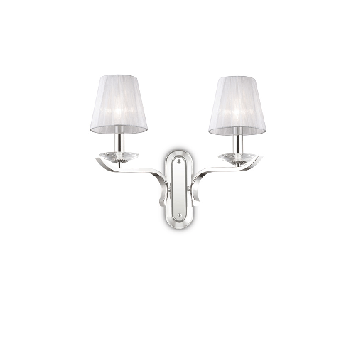 Ideal Lux Applique Classica Pegaso Metallo Bianco 2 Luci E14 Ideal Lux PEGASO AP2 E14