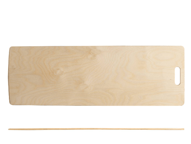 Pala per infornare della marca Habi in legno ideale per la pizza con manico e dimensioni fino a cm 33x99