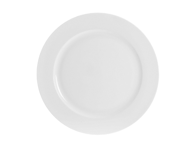 Piatto Frutta Ala Porcellana Bone China Ø 20 Cm, H&H, Bianco