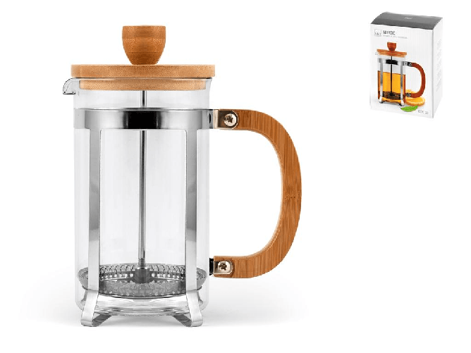 Home Infusiera In Borosilicato, Inox E Bamboo Cc600 H&H