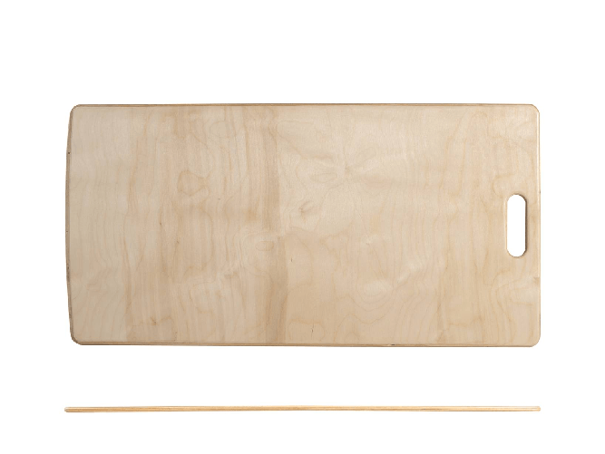 Pala per infornare della marca Habi in legno ideale per la pizza con manico e dimensioni fino a cm 40x79