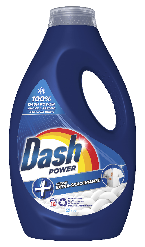 Dash Power Lavatrice Liquido 18 Misurini Smacchiatore