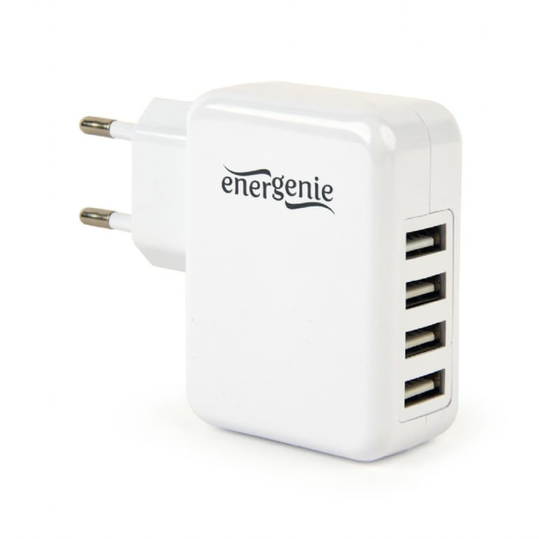 EnerGenie EG-U4AC-02 Caricabatterie per dispositivi mobili Universale Bianco AC Interno