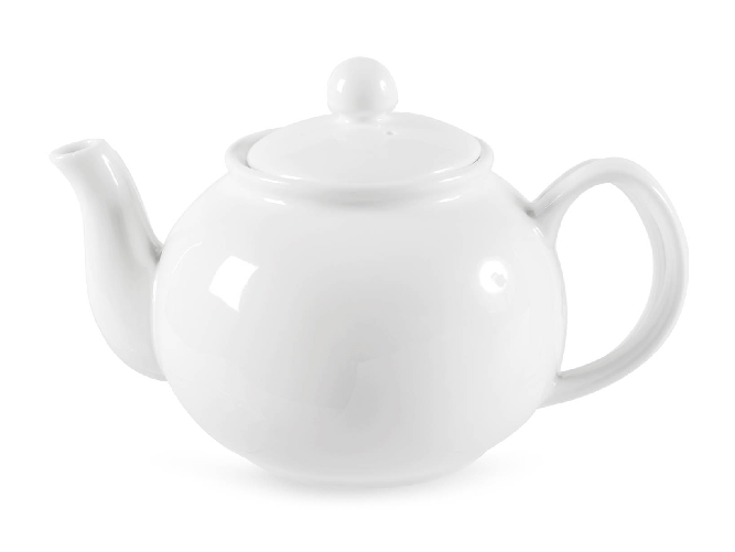 Teiera In Porcellana Bianca Lt1,10 -7742 H&H