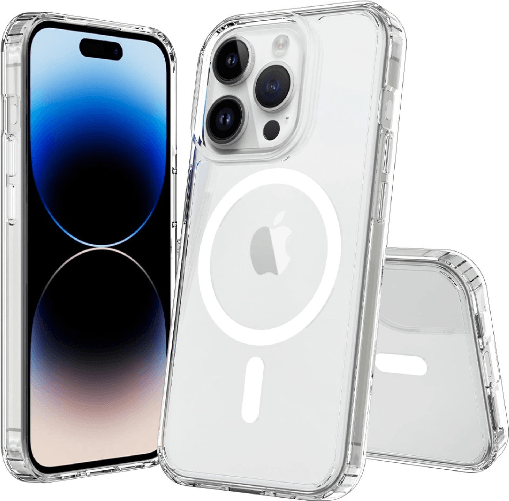 JT BERLIN Pankow Clear MagSafe custodia per cellulare 15,5 cm (6.12") Cover Trasparente JT Berlin BackCase Pankow Clear MagSafe Apple iPhone 15 Pro tr