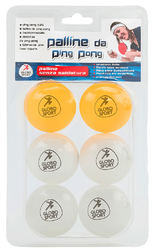 Palline Da Ping Pong 6 Pz. Globo 37769