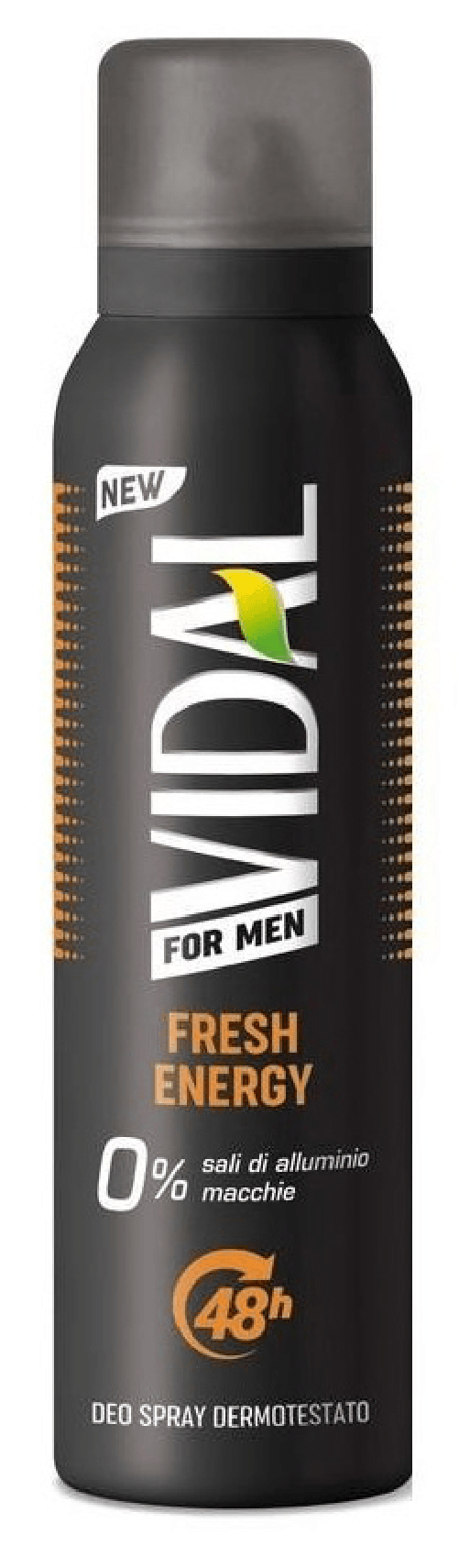 Vidal Deodorante Spray 150 Ml. Fresh Energy For Men Made In Italy
