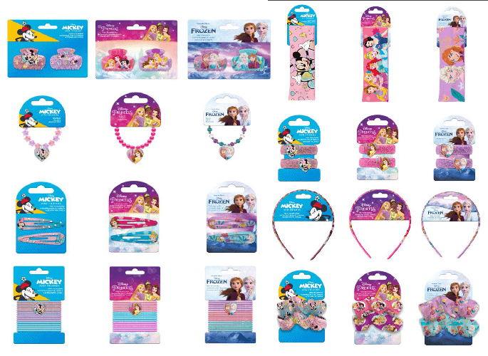 Fermagli Disney Bimba Assortiti Setablu 40583 (6 pezzi MISTI)