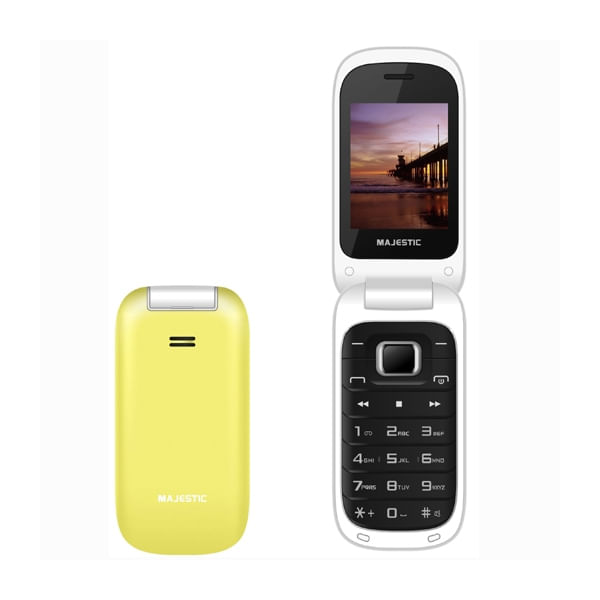 Majestic New Majestic TLF Lucky 48 Flip UMTS 6,1 cm (2.4") 73 g Giallo Telefono di livello base