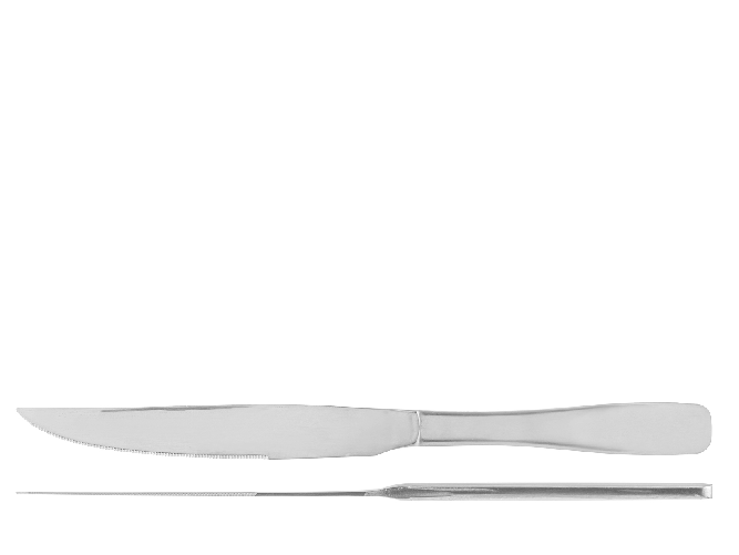 Coltello Da Bistecca In Acciaio Inox Vieux Parix, Argento