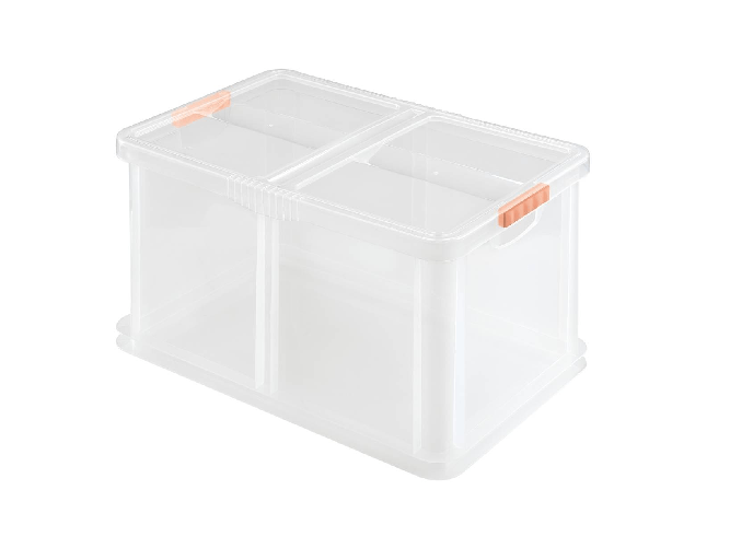 Box Unibox Con Coperchio 29x20x16 L6 7081 Trasparente Heidrun