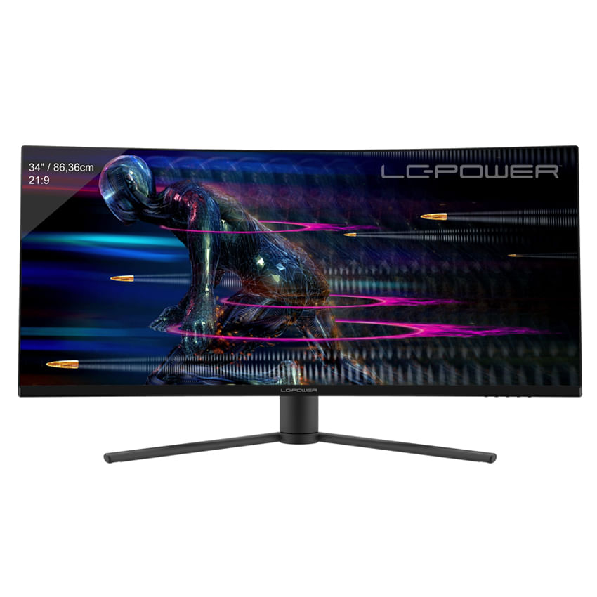 Silent Power Eletronics GmbH LC-Power LC-M34-UWQHD-165-C Monitor PC 86,4 cm (34" LC-Power LC-M34-UWQHD-165-C Monitor PC 86,4 cm (34") 3440 x 1440 Pixe