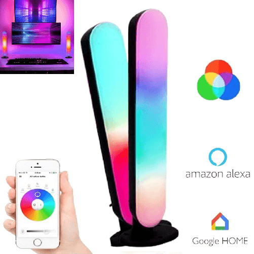 LAMPADA ATMOSFERA LUCE LED RGB DA GIOCO BARRA PC TV CAMERA SMART AMBIENTE CASA