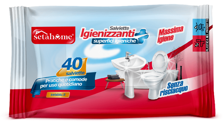 Salviette Igienizzanti Casa Setablu Bagno Made In Italy
