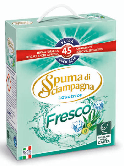 Spuma Di Sciampagna Lavatrice Fustino 45 Mis. Fresco